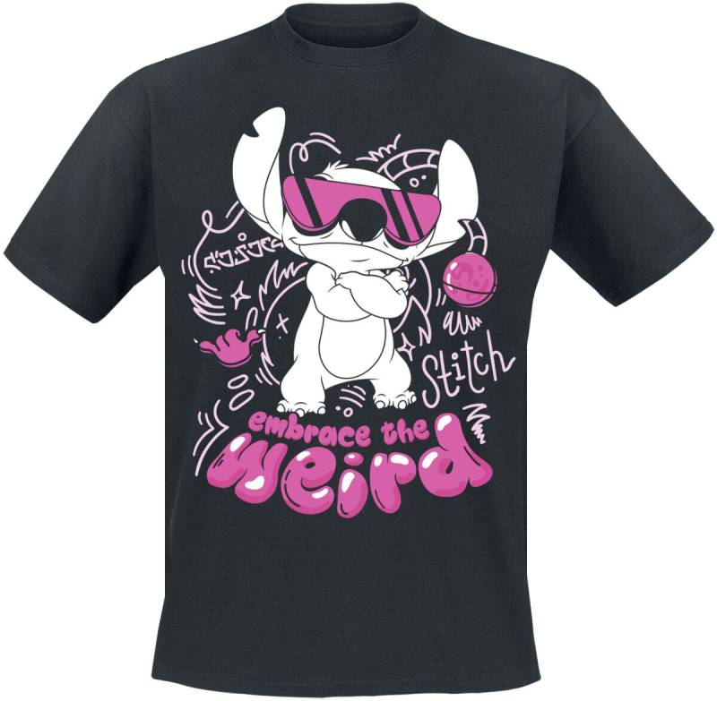 Lilo & Stitch Embrace The Weird T-Shirt schwarz in XL von Lilo & Stitch