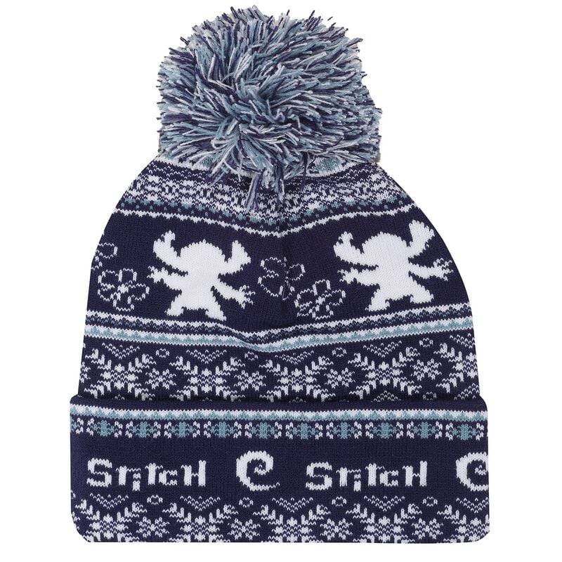Lilo & Stitch Fair Isle Mütze blau weiß von Lilo & Stitch