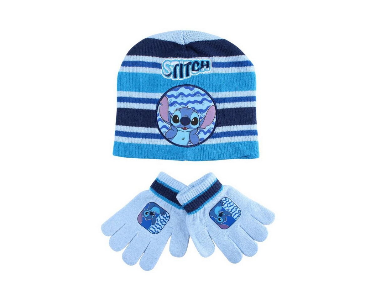 Lilo & Stitch Fleecehandschuhe Disney Lilo & Stitch Waves Kinder Mütze & Handschuh Set von Lilo & Stitch