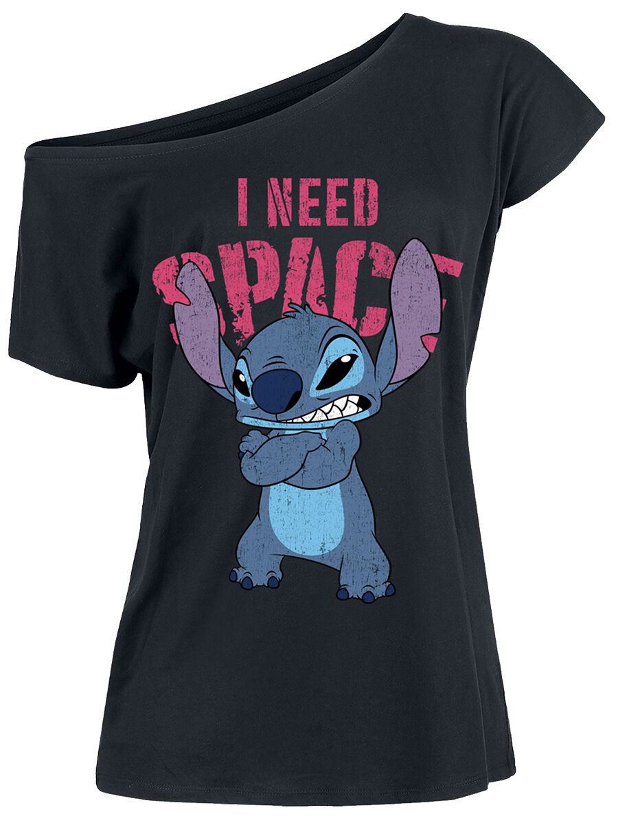 Lilo & Stitch I Need Space T-Shirt schwarz in L von Lilo & Stitch