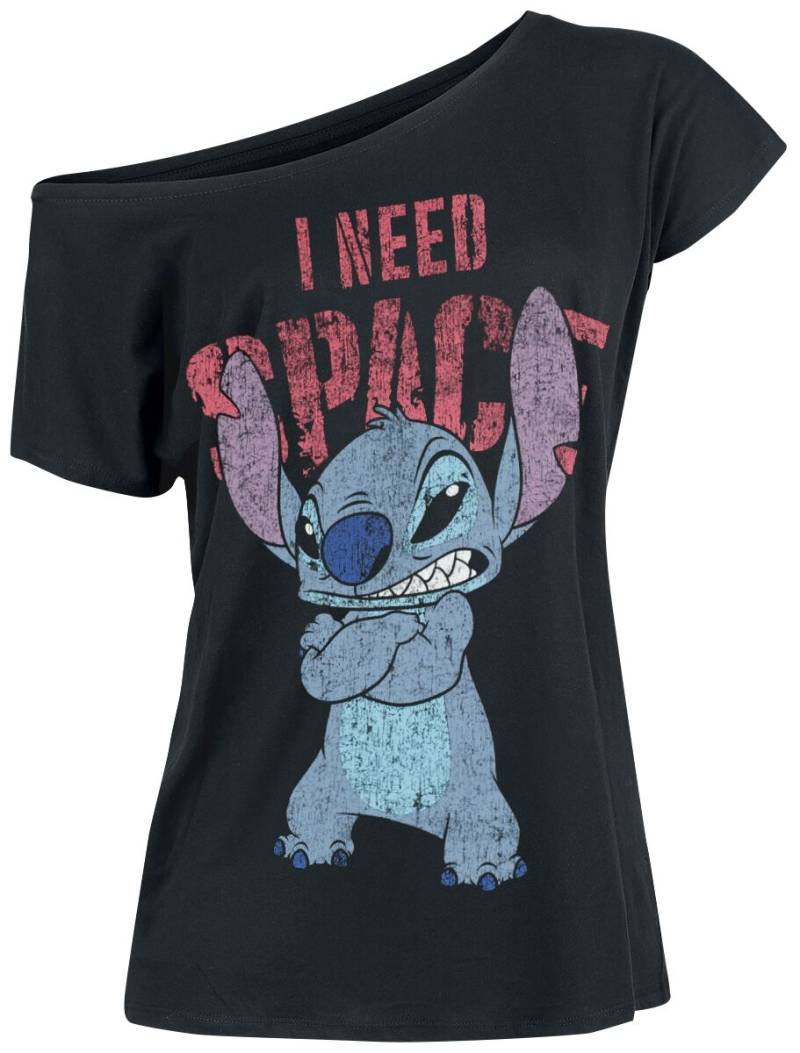 Lilo & Stitch I Need Space T-Shirt schwarz in L von Lilo & Stitch