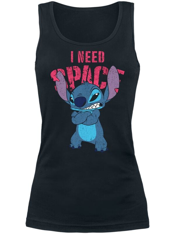 Lilo & Stitch I Need Space Tank-Top schwarz in XL von Lilo & Stitch