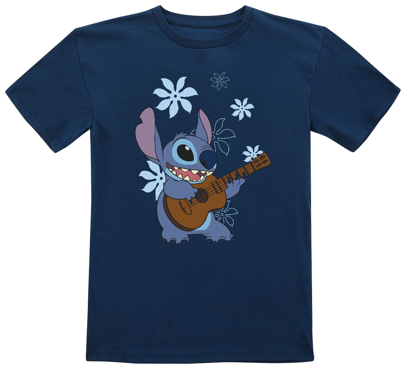 Lilo & Stitch Kids - Rainbow T-Shirt blau in 104 von Lilo & Stitch