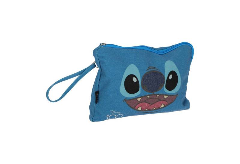 Lilo & Stitch Kosmetiktasche – Große Baumwolltasche 28x19 cm in Blau von Lilo & Stitch