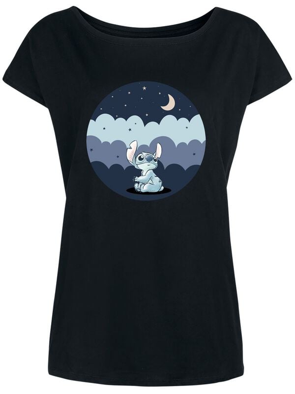 Lilo & Stitch Moonlover T-Shirt schwarz in L von Lilo & Stitch