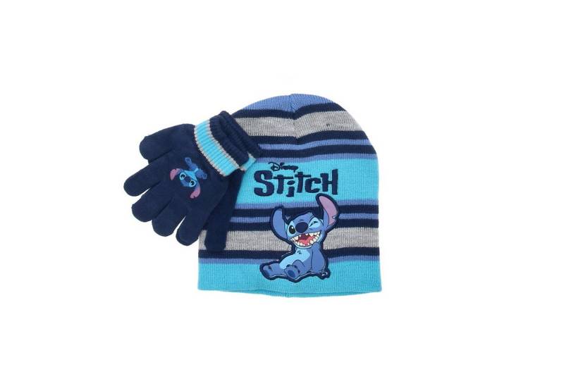Lilo & Stitch Mütze & Schal Kinder-Winterset – Mütze und Handschuhe Onesize von Lilo & Stitch