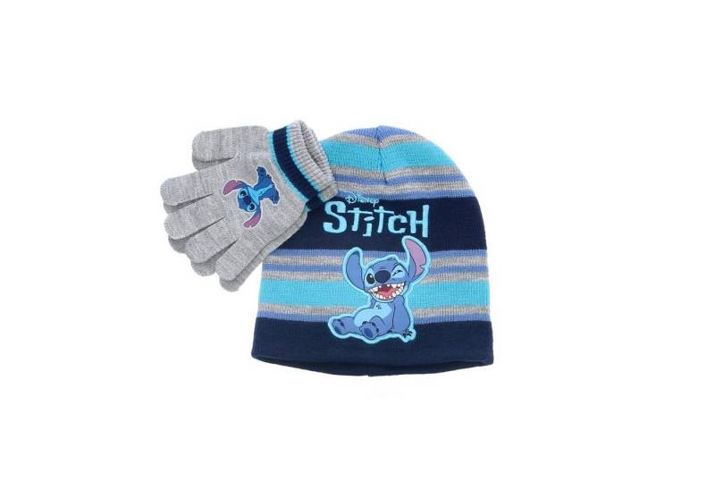 Lilo & Stitch Mütze & Schal Kinder-Winterset – Mütze und Handschuhe Onesize von Lilo & Stitch