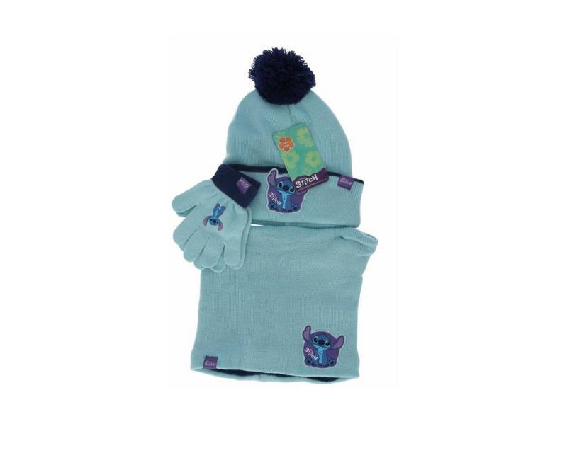 Lilo & Stitch Mütze & Schal Mütze mit Schlauchschal und Handschuhe für Kinder von Lilo & Stitch