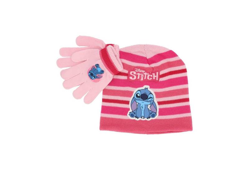 Lilo & Stitch Mütze & Schal Winter-Set Mütze & Handschuhe für Kinder von Lilo & Stitch