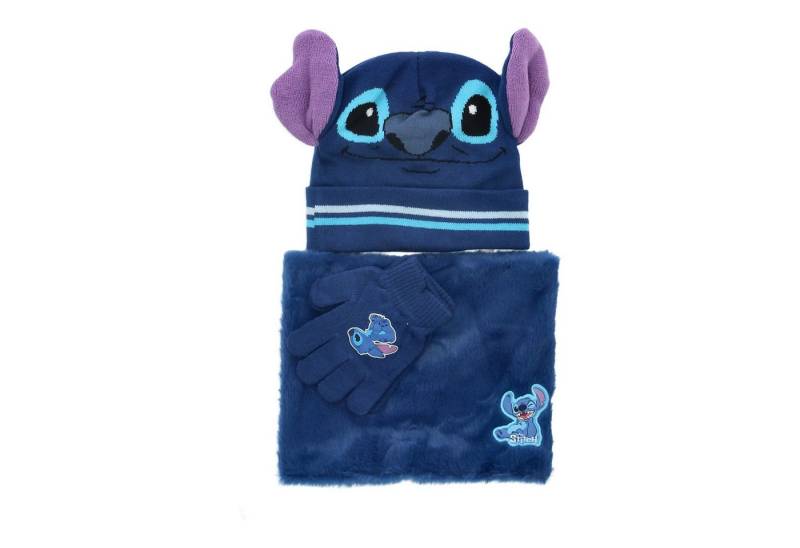 Lilo & Stitch Mütze & Schal Winterset – Mütze, Handschuhe und Schal für Kinder in Onesize von Lilo & Stitch