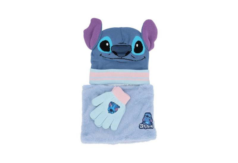 Lilo & Stitch Mütze & Schal Winterset für Kinder – Mütze, Handschuhe und Schal Onesize von Lilo & Stitch
