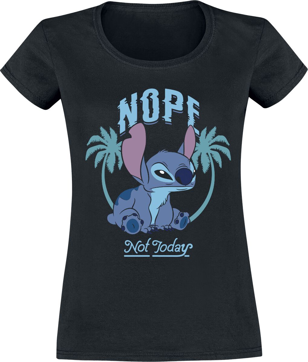 Lilo & Stitch Nope Not Today T-Shirt schwarz in XL von Lilo & Stitch