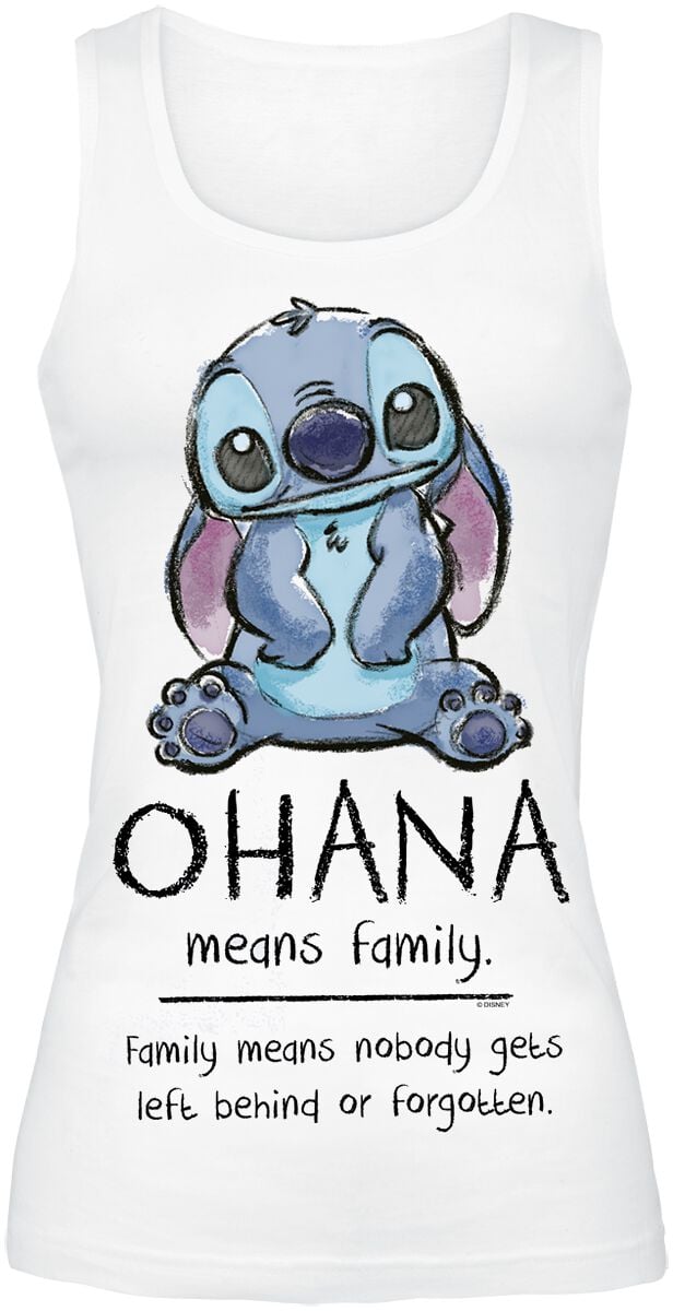 Lilo & Stitch Ohana Means Family Top weiß in XXL von Lilo & Stitch
