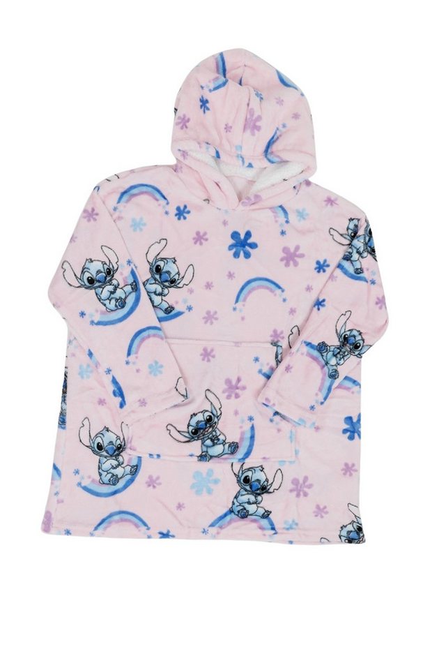 Lilo & Stitch Poncho - Bequemer Überwurf mit Kapuze in Einheitsgröße (1-St) geeignet für Kinder von 7–14 Jahren von Lilo & Stitch