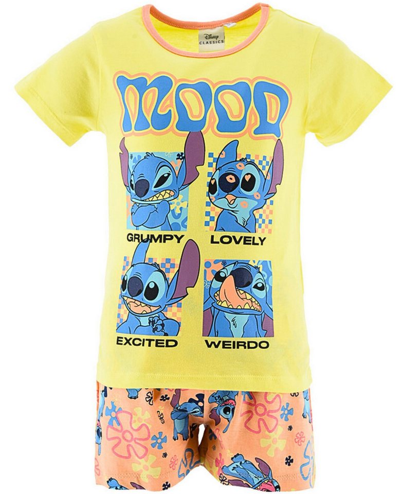 Lilo & Stitch Schlafanzug (2 tlg) Pyjama Set kurz - Mädchen Shorty Gr. 116-152 cm von Lilo & Stitch