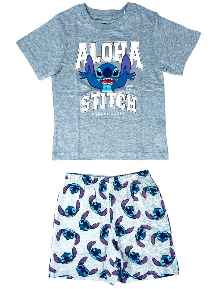 Lilo & Stitch Schlafanzug Aloha Stitch (2 tlg) Pyjama Set kurz -Jungen Shorty Gr.98 - 128 cm von Lilo & Stitch