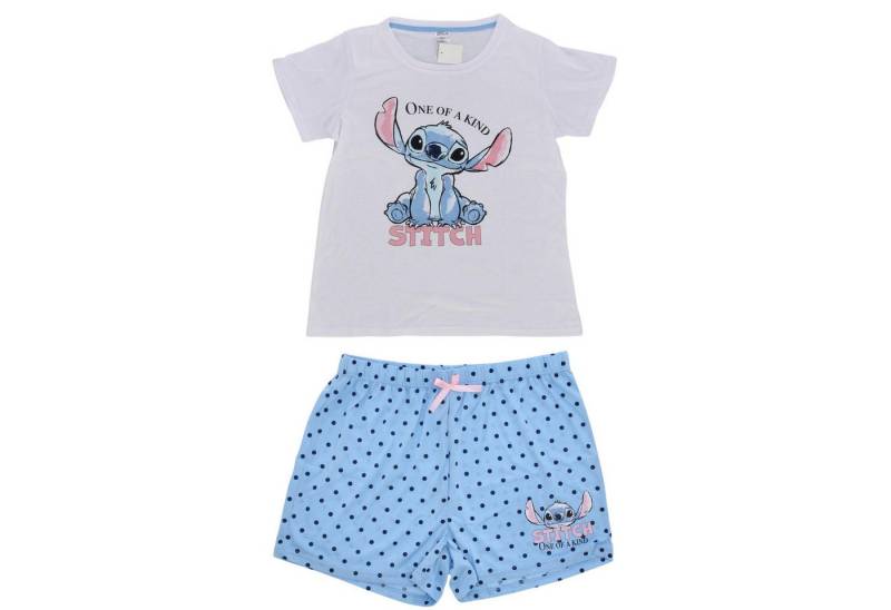 Lilo & Stitch Schlafanzug Damen Pyjama Set aus Baumwolle – Kurzarm Shirt & Shorts von Lilo & Stitch