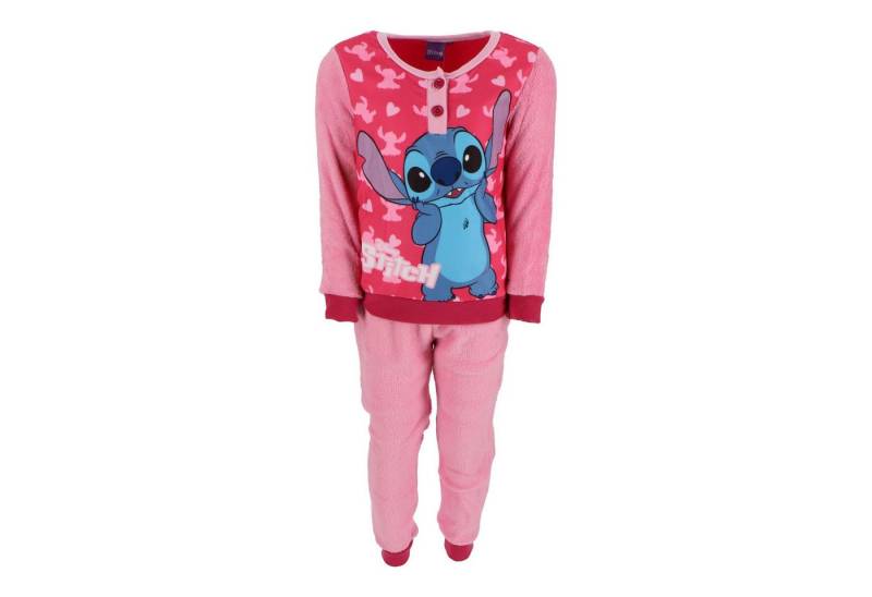 Lilo & Stitch Schlafanzug Kinderpyjama – Kuscheliger Schlafanzug aus Korallen-Fleece von Lilo & Stitch