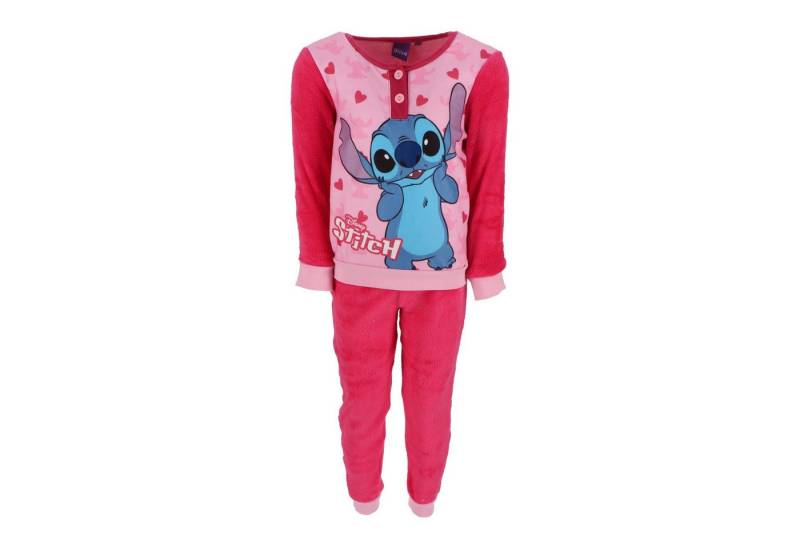 Lilo & Stitch Schlafanzug Kinderpyjama – Kuscheliger Schlafanzug aus Korallen-Fleece von Lilo & Stitch