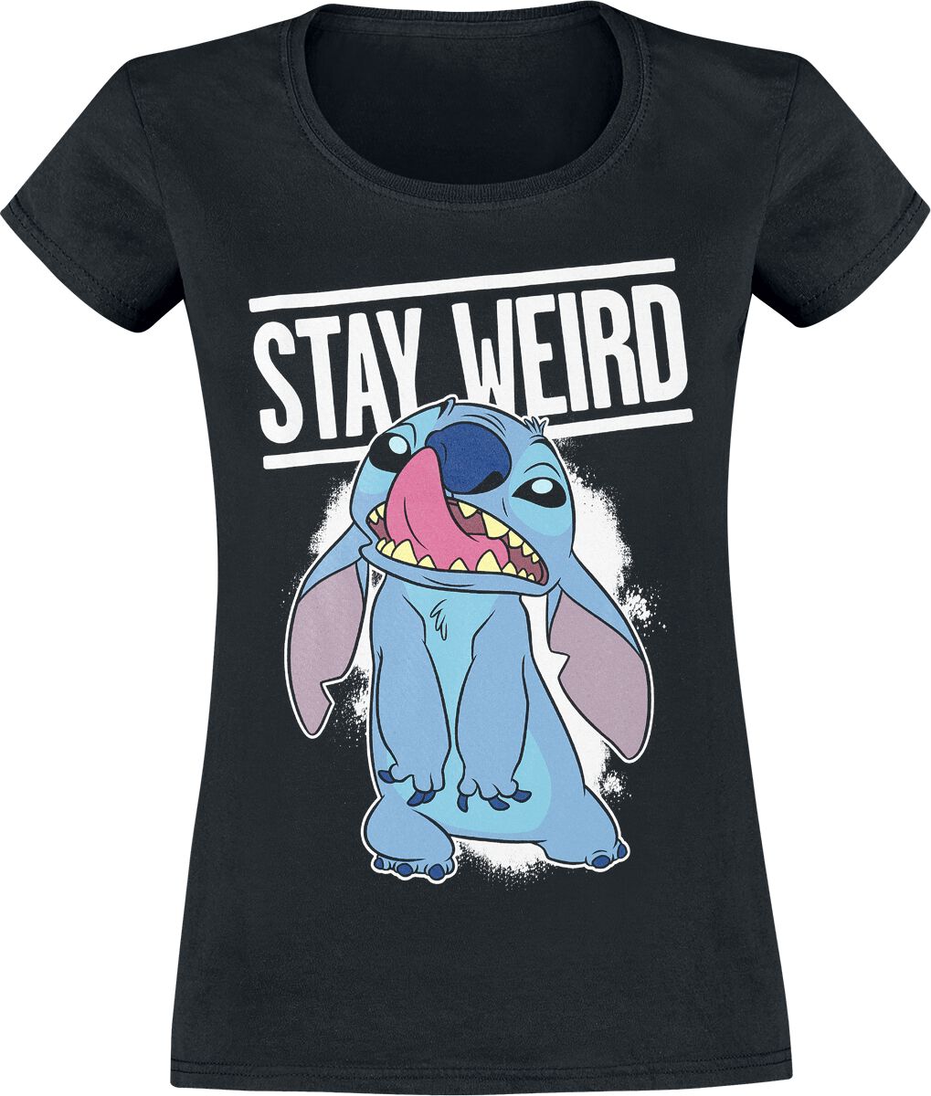 Lilo & Stitch - Stay Weird - T-Shirt - schwarz von Lilo & Stitch