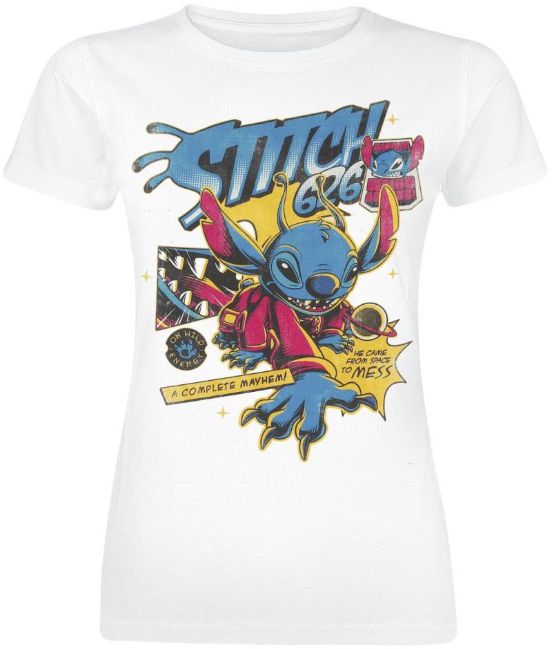Lilo & Stitch Stitch 626 Comic T-Shirt weiß in L von Lilo & Stitch