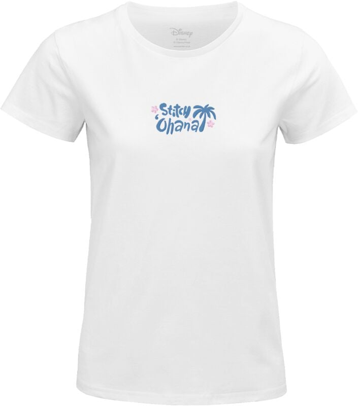 Lilo & Stitch Stitch Faces T-Shirt weiß in XXL von Lilo & Stitch