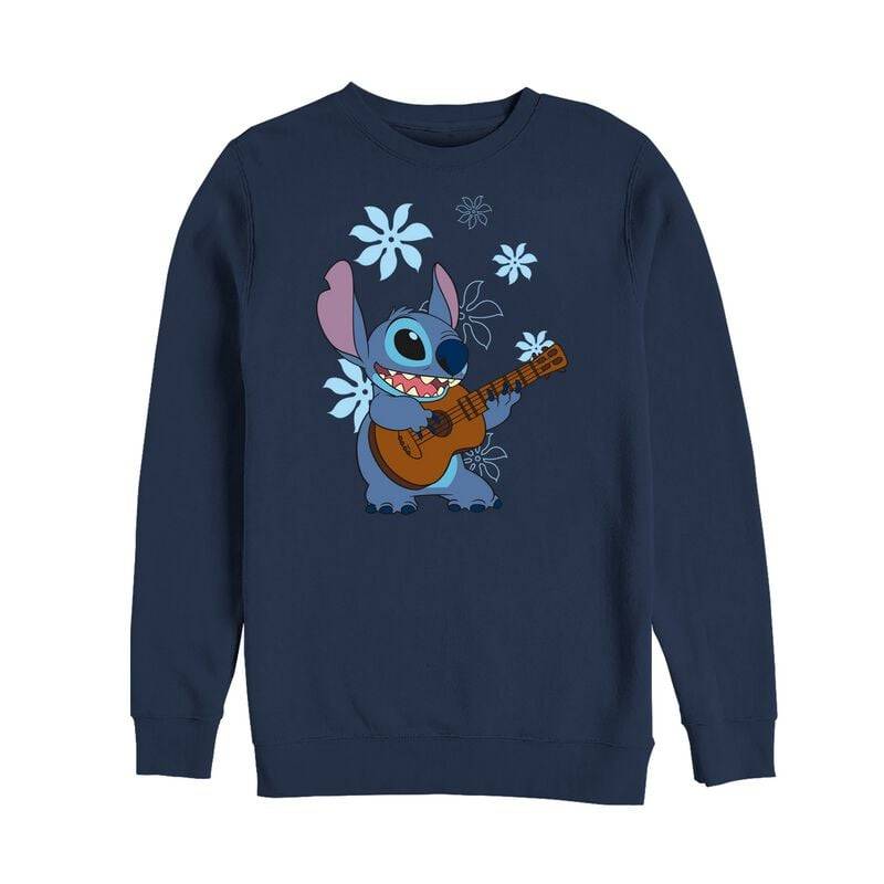 Lilo & Stitch Stitch Flowers Sweatshirt blau in 3XL von Lilo & Stitch