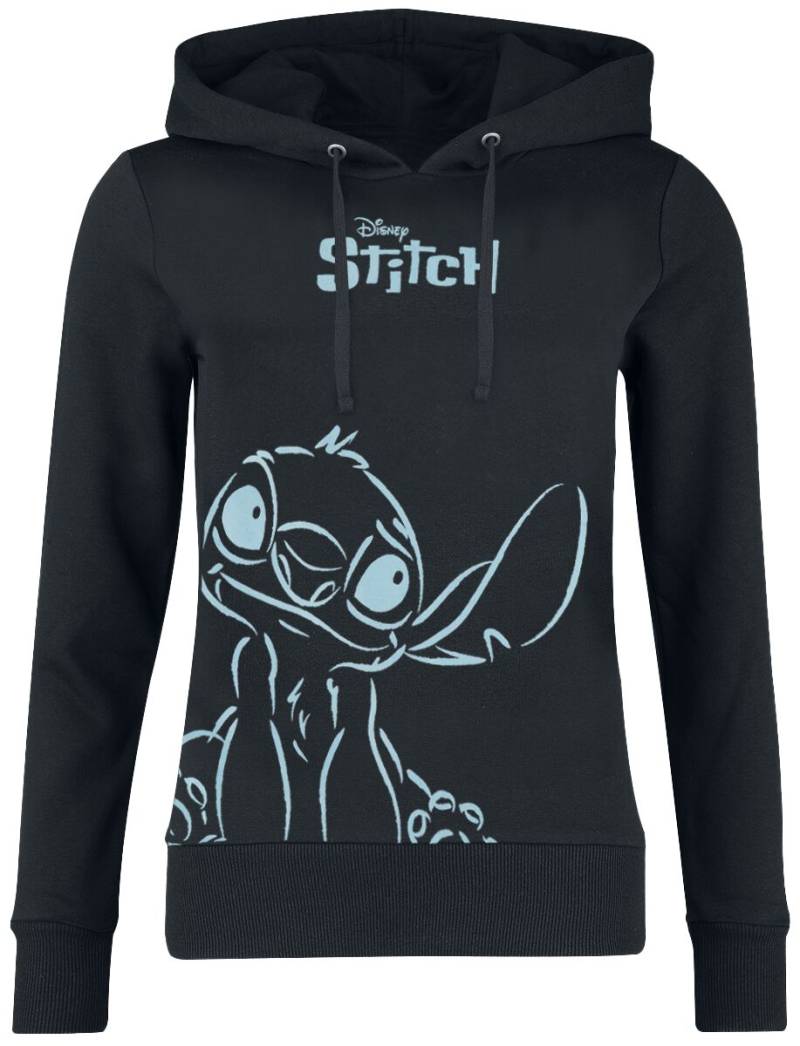 Lilo & Stitch Stitch Kapuzenpullover schwarz in XL von Lilo & Stitch