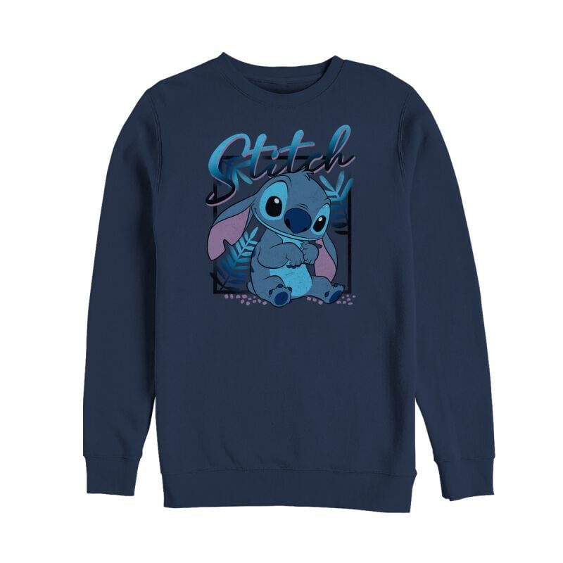 Lilo & Stitch Stitch Square Sweatshirt navy in 3XL von Lilo & Stitch