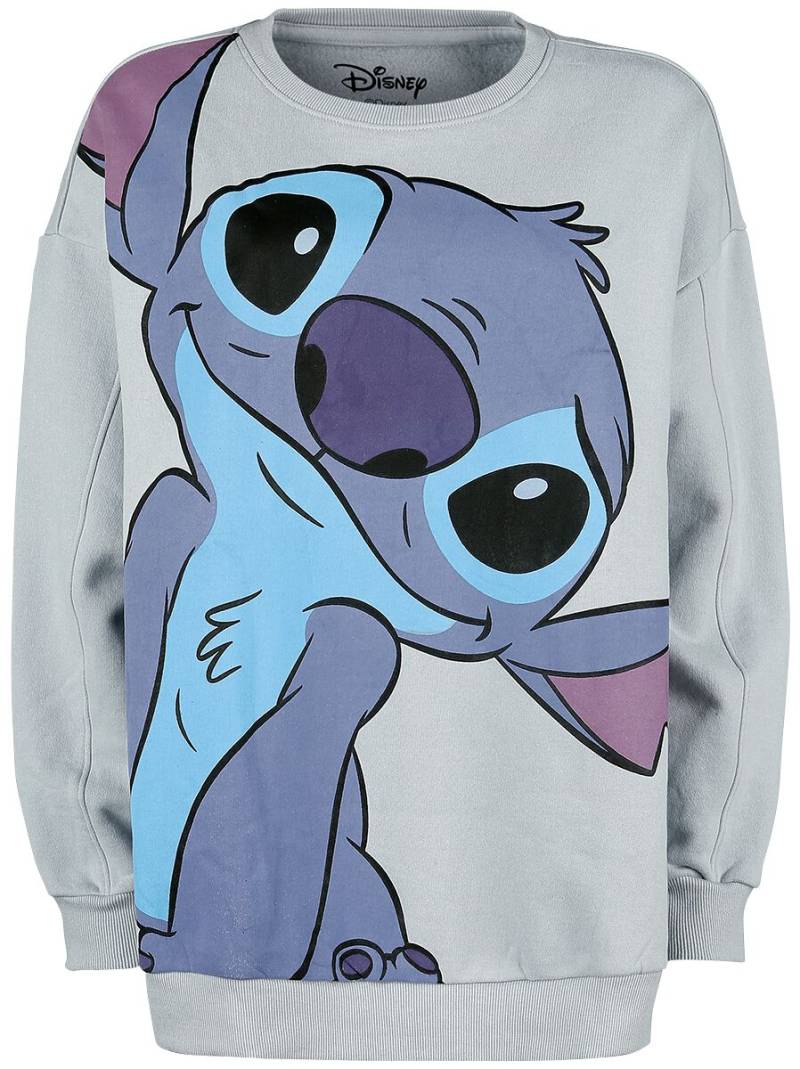 Lilo & Stitch Stitch Sweatshirt heather grey in XL von Lilo & Stitch
