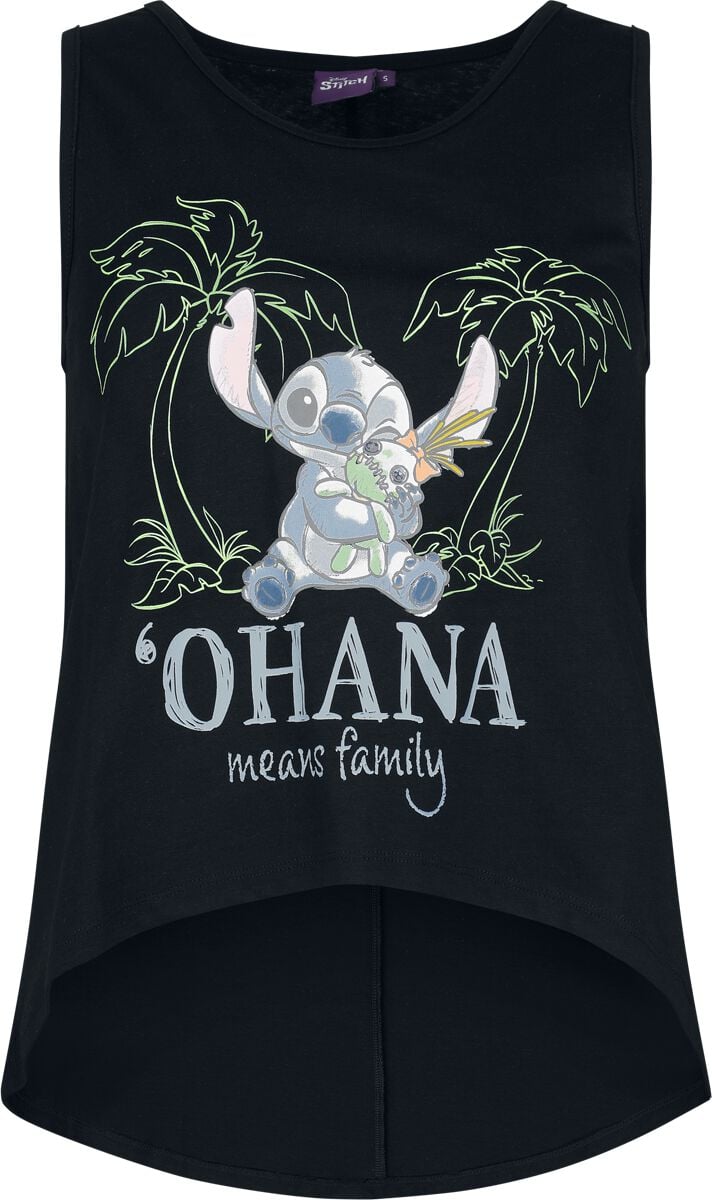 Lilo & Stitch Stitch Tank-Top schwarz in XL von Lilo & Stitch