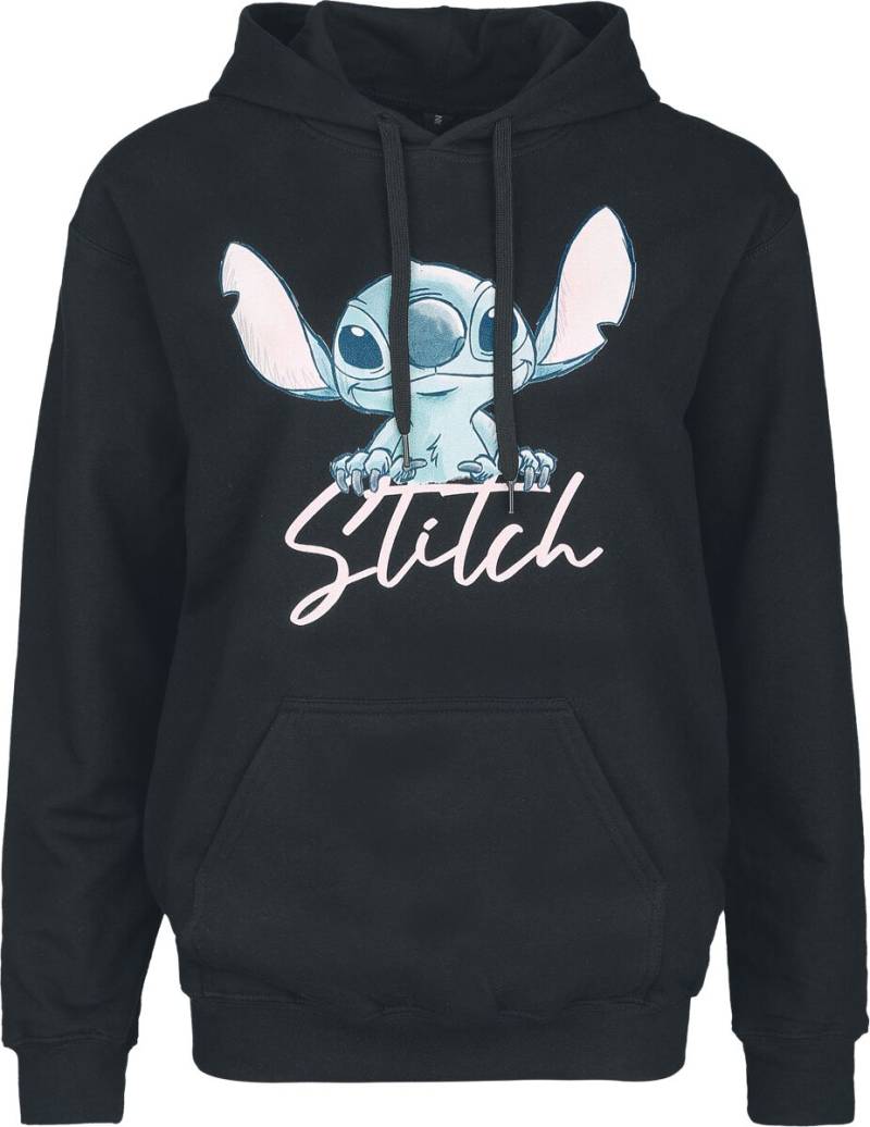 Lilo & Stitch Stitch - Watercolour Kapuzenpullover schwarz in S von Lilo & Stitch