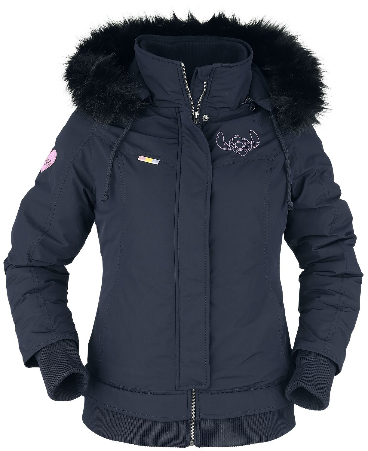 Lilo & Stitch Stitch Winterjacke dunkelblau in S von Lilo & Stitch