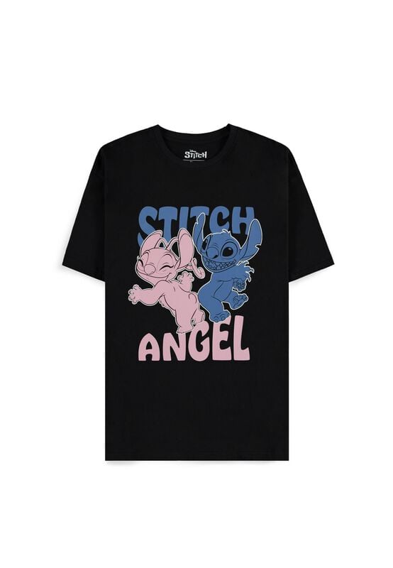 Lilo & Stitch Stitch and Angel T-Shirt schwarz in XL von Lilo & Stitch