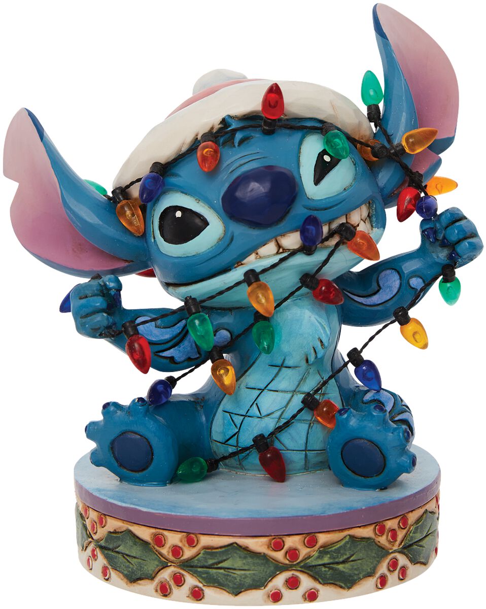 Lilo & Stitch Stitch eingewickelt in Weinachtslichterketten Sammelfiguren multicolor von Lilo & Stitch