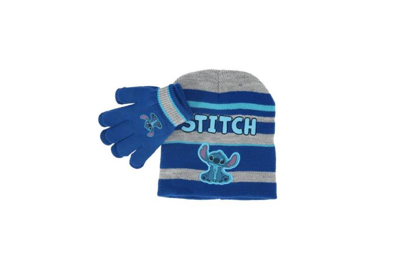 Lilo & Stitch Strickmütze Mütze mit Handschuhen Kopfbedeckung für Kinder von Lilo & Stitch