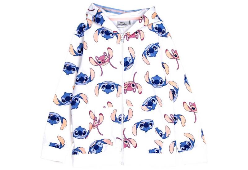 Lilo & Stitch Sweatjacke Angel & Stitch Kinder Übergangsjacke mit Kapuze Gr. 116-158 cm von Lilo & Stitch