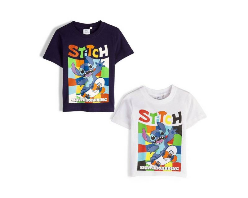Lilo & Stitch T-Shirt 2er Pack Lilo & Stitch Skateboarding Kinder T-Shirt 128cm von Lilo & Stitch