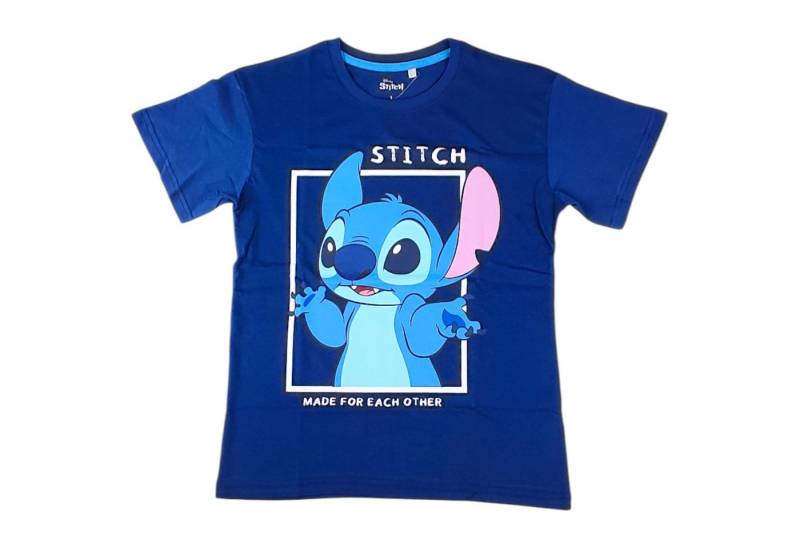 Lilo & Stitch T-Shirt MADE FOR EACH OTHER Damen Jersey Kurzarmshirt aus Baumwolle Gr. S - XL von Lilo & Stitch