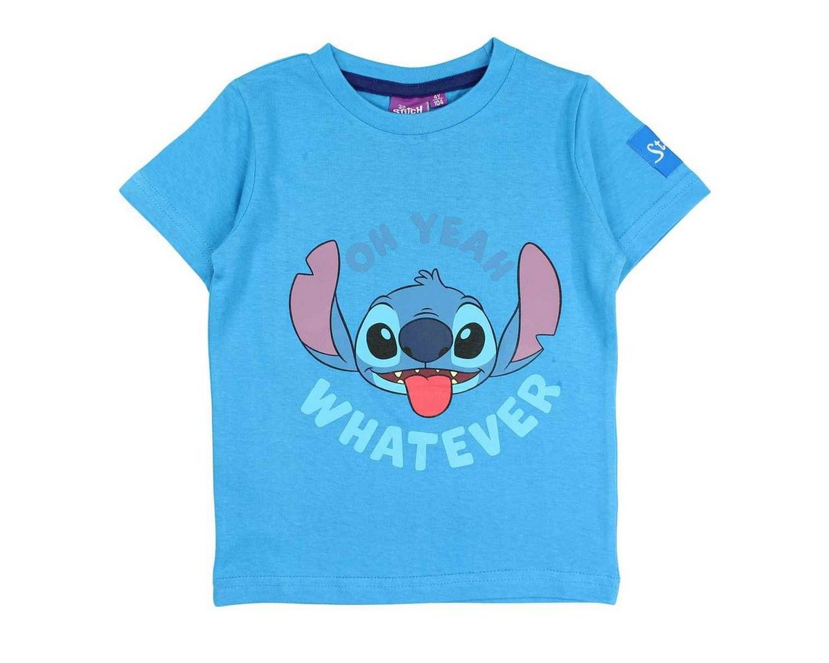 Lilo & Stitch T-Shirt Stitch Jungen Kurzarmshirt aus Baumwolle Gr. 104 - 152 cm von Lilo & Stitch