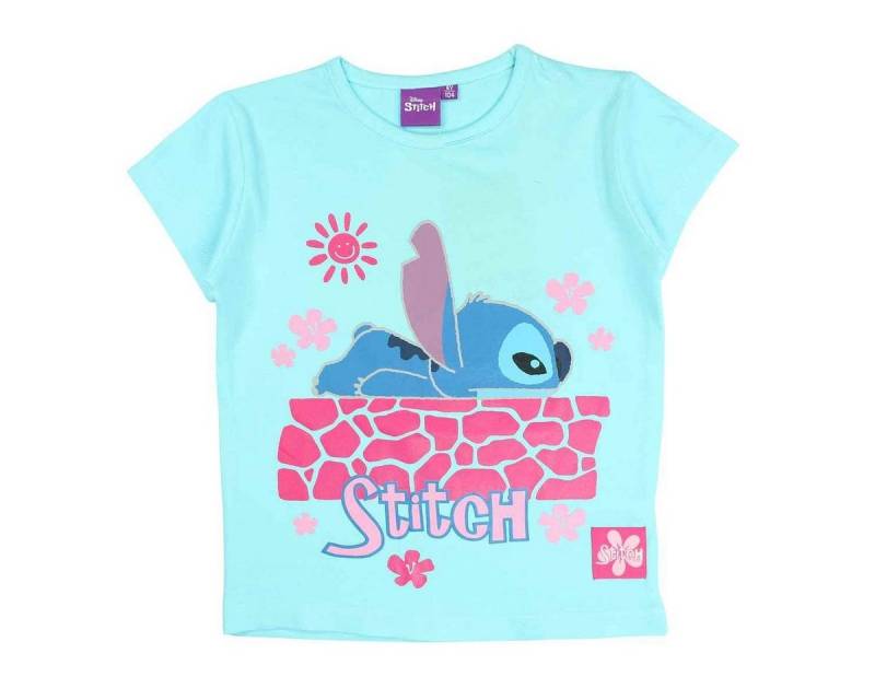 Lilo & Stitch T-Shirt Stitch Mädchen Kurzarmshirt aus Baumwolle Gr. 104 - 152 cm von Lilo & Stitch