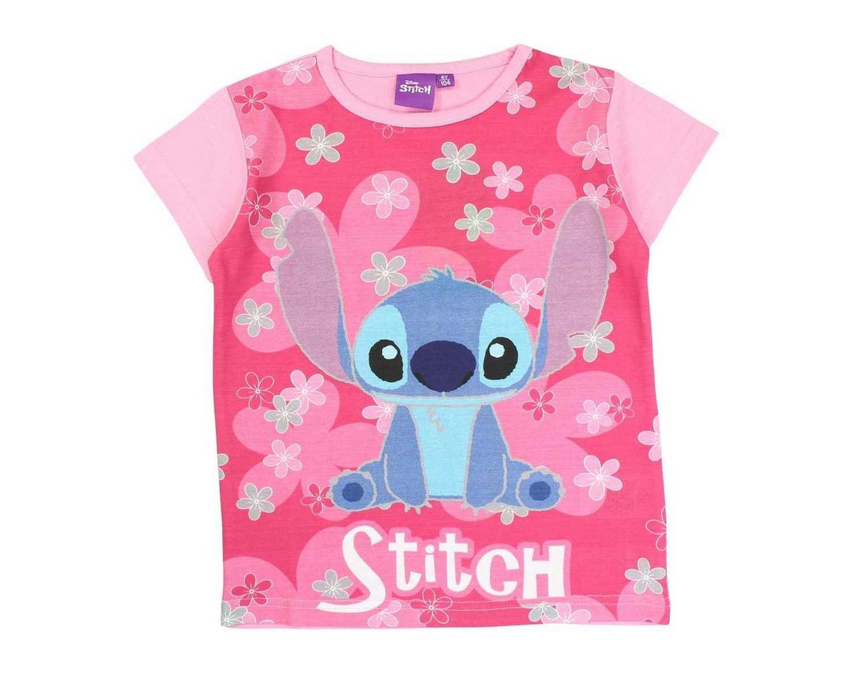 Lilo & Stitch T-Shirt Stitch Mädchen Kurzarmshirt aus Baumwolle Gr. 104 - 152 cm von Lilo & Stitch