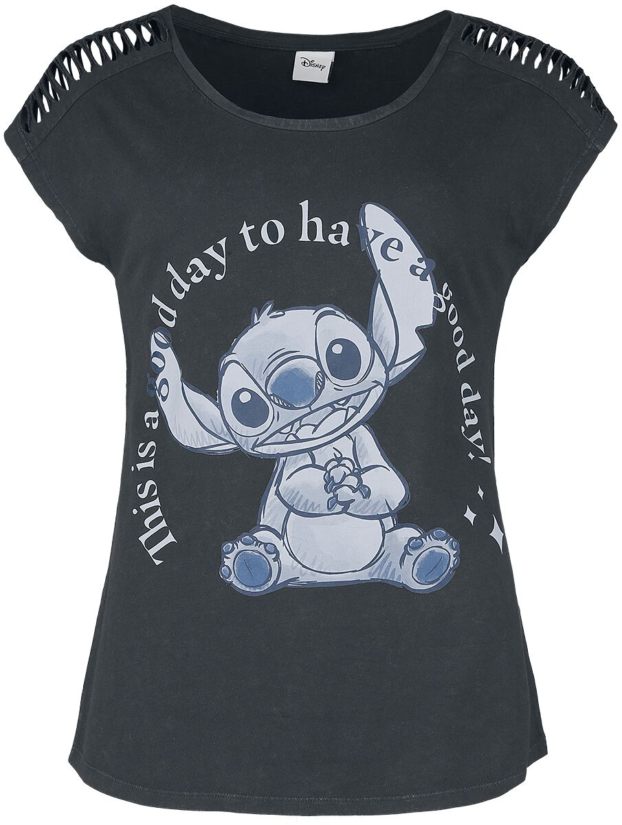 Lilo & Stitch This Is A Good Day T-Shirt schwarz in L von Lilo & Stitch