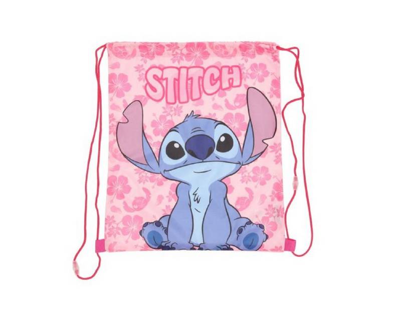 Lilo & Stitch Turnbeutel für Kinder – Leichter Sportbeutel 40x35 cm mit Kordelzug (1-tlg), Zusammenfaltbar, Vielseitig einsetzbar von Lilo & Stitch