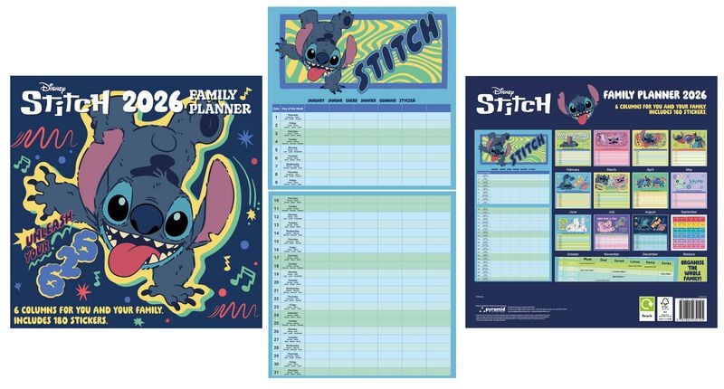 Lilo & Stitch Wandkalender 2026 Wandkalender multicolor Lilo & Stitch Wandkalender 2026 Wandkalender multicolor von Lilo & Stitch