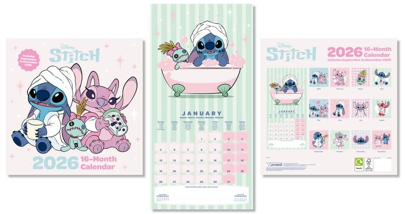 Lilo & Stitch Wandkalender 2026 Wandkalender multicolor von Lilo & Stitch