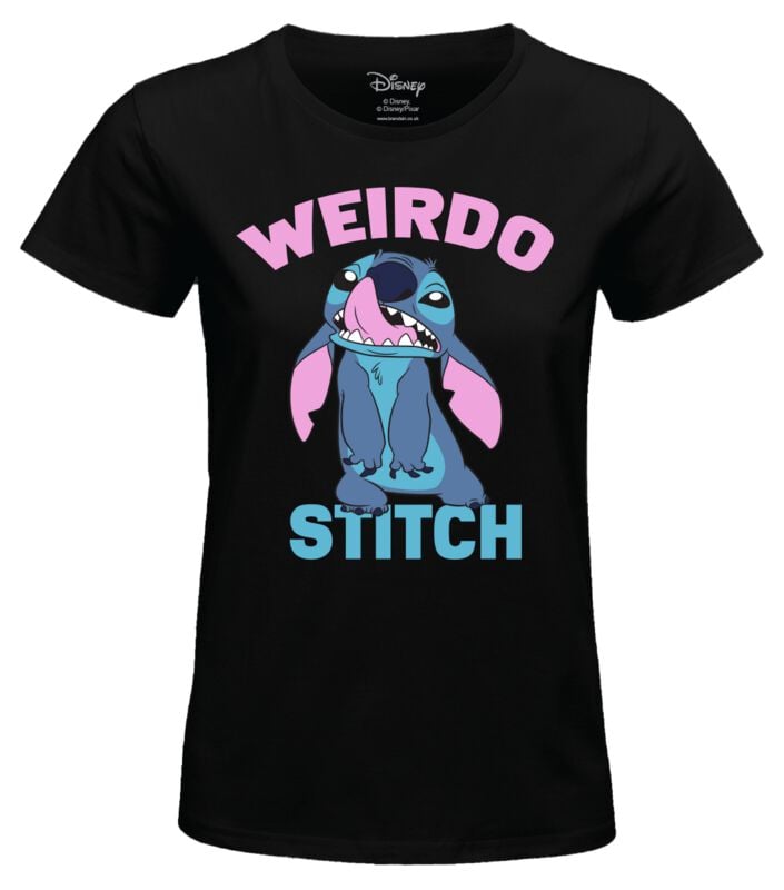 Lilo & Stitch Weirdo Stitch T-Shirt schwarz in M von Lilo & Stitch