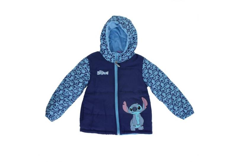 Lilo & Stitch Winterjacke Robuste Kinder Winterjacke aus Polyester in Blau von Lilo & Stitch