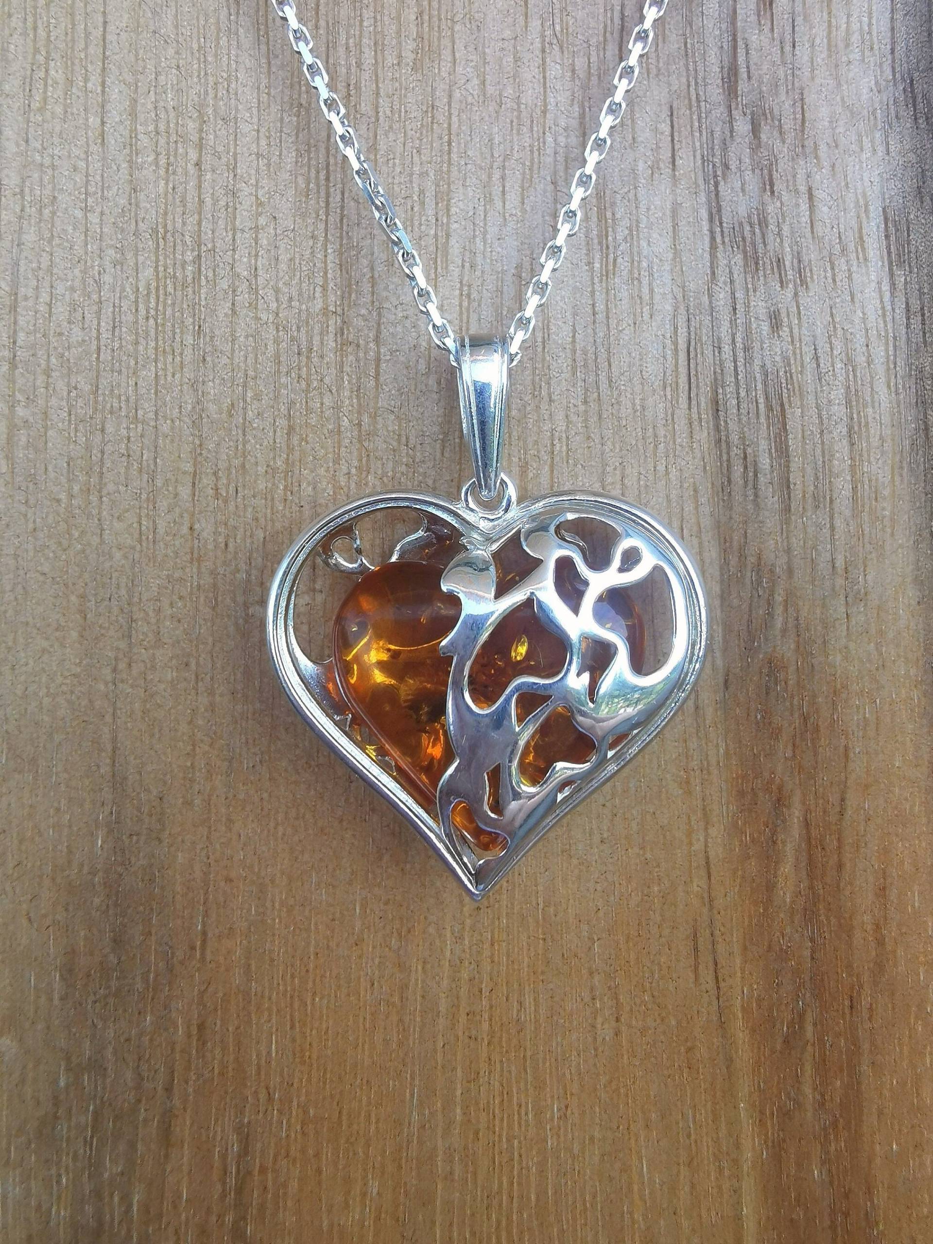 Bernstein Herz Bernstein Herz von LilthethSchmuck