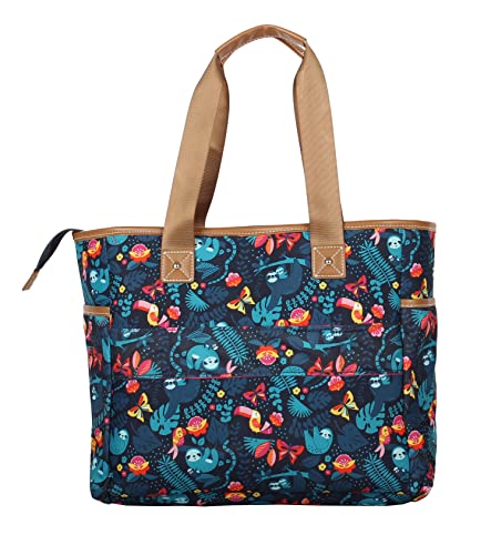 Lily Bloom , Damen Satchel-Tasche Blau Sloth to Me Navy Einheitsgröße von Lily Bloom